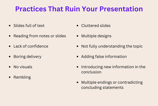 presentation common topics